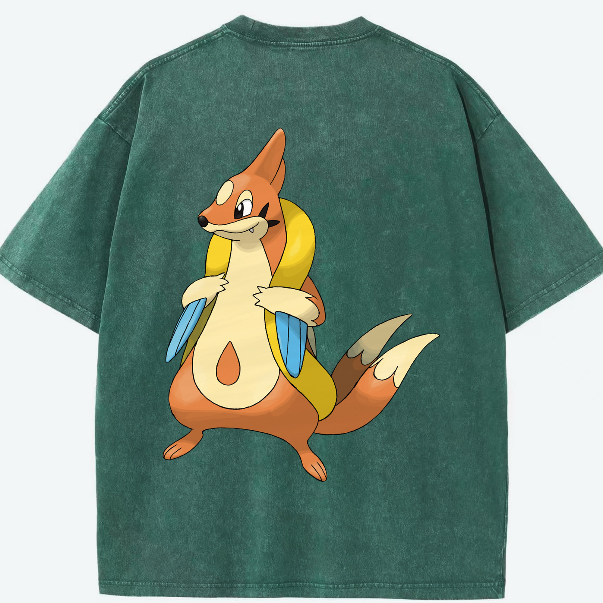 （画像用） ポケットモンスター Pokémon 綿100% ヴィンテージ風 半袖Tシャツ（背面プリント）